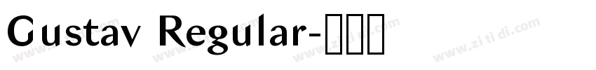 Gustav Regular字体转换